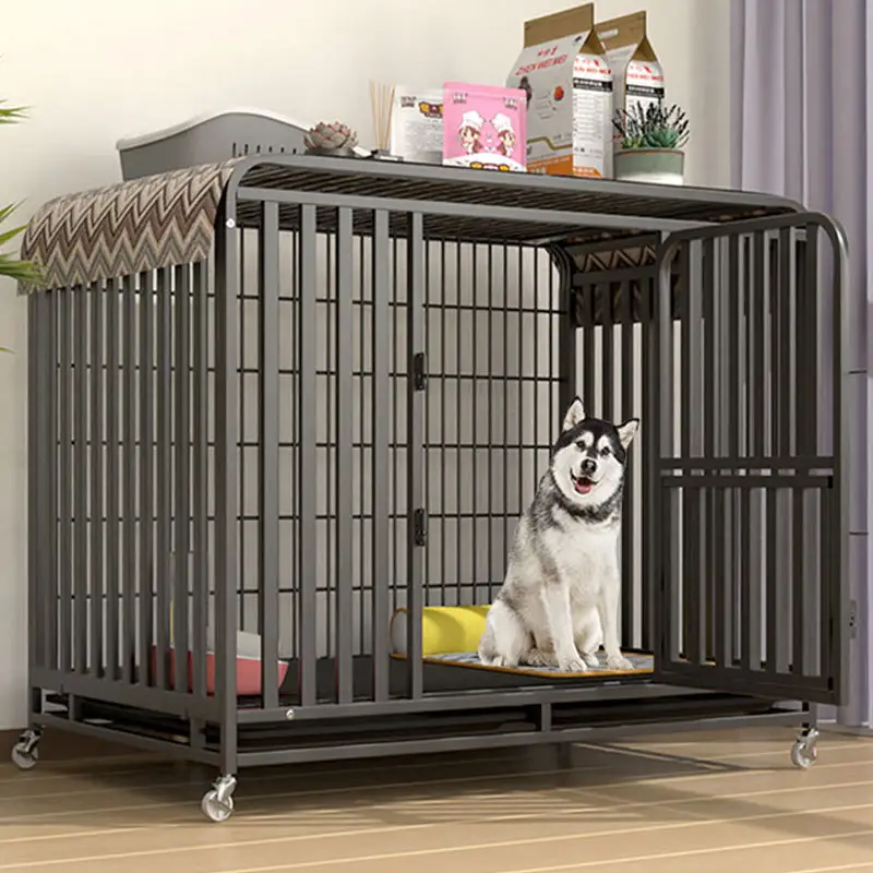 Chất Lượng Cao Sang Trọng Kim Loại Con Chó Lồng Xách Tay Pet Dog Lồng Cửa Con Chó Lồng