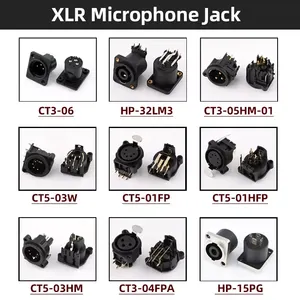 3-контактный разъем XLR <span class=keywords><strong>Jack</strong></span> разъемы гнездовой TZ3-04FPA прямоугольный 3 ядра XLR гнездовой разъем для микрофона - Product Image 2