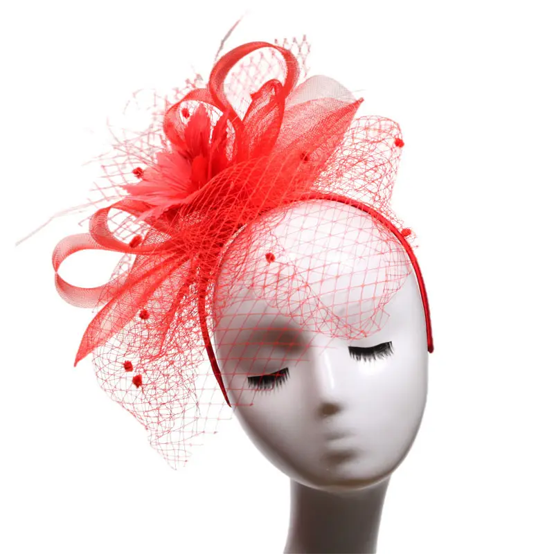 Chapéu de véu roxo para moças, base fascinadora para mulheres