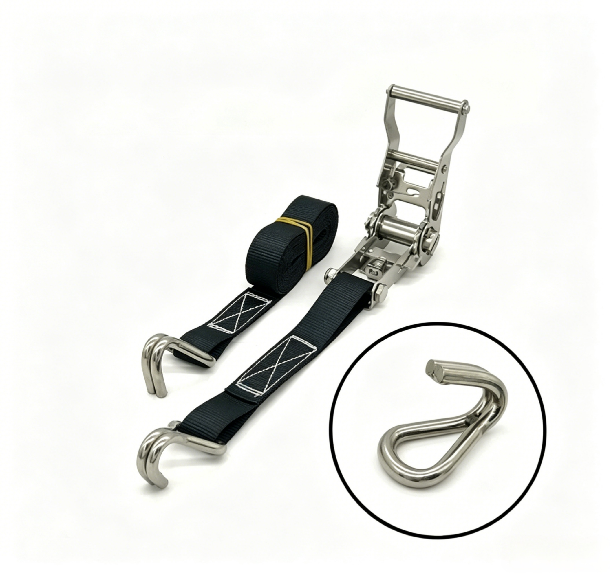 28mm*2.5m 1500kg with double J hook