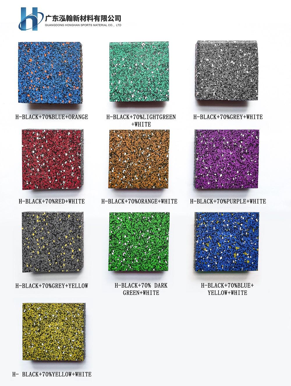 Negro + 70% motas de EPDM