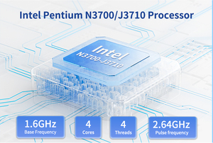 デュアルLANデュアルRS232ミニPCベアボーンコンピュータJ3710 Linux OS付きAU US CNプラグ - Product Image 6
