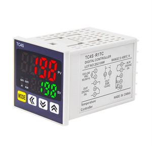 48x 48mm TC4SPID制御マルチ入力信号デュアル出力0〜400摂氏デジタル温度コントローラー - Product Image 1