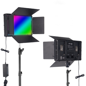 Pro LED U600 + uzaktan kumanda LED Video dolgu RGB ışık 35W 2700-6500K pilli LED fotoğraf stüdyosu Video işığı - Product Image 1