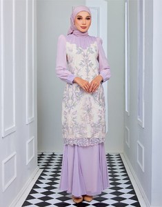 Fashionable Traditional Muslim Clothing Abaya Baju Kurung Kebaya in Chiffon Directly From <strong>Malaysia</strong> - Product Image 6