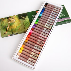 Güneşli çocuk ve öğrenci sanat çizim parlak 25 renk yumuşak pastel - Product Image 1
