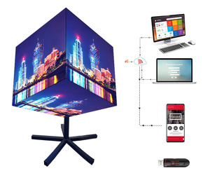 Unregelmäßig geformte benutzer definierte P2.5 P2.9 P3.9 5 Gesichter Programmier bare Vollfarb-Innenwürfel-LED-Matrix platinen modul Anzeige bildschirm - Product Image 1