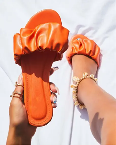 African heißer stil flache leder sandalen hersteller großhandel neue sommer frauen hausschuhe sandalen