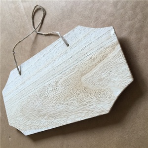 Tamaños personalizados formas placas de madera de Paulownia blanqueada con cadena colgante placa de madera letreros de madera en blanco para proyectos de manualidades DIY - Product Image 6