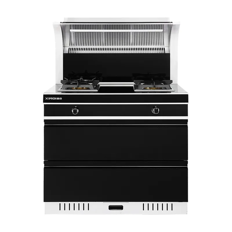 New integrated stove gas stove cooker oven with steamer