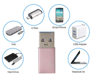 定制金属 USB 3.1 C 型至 USB3.0 OEM 数据充电转换器适配器 - Product Image 6