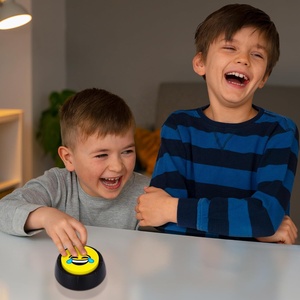 כפתור צחוק צעצוע כפתור רעש עם 10 שינויי קול כפתור מצחיק עם צעצוע חידוש סאונד למבוגרים וילד