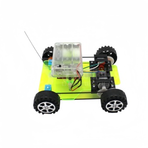 <strong>DIY</strong> Dual Motor Four-way <strong>Remote</strong> <strong>Control</strong> <strong>Car</strong> Steam Education Creative Handicraft Popular Science Toys Technology Small Production - Product Image 1