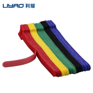 Ajustable para correa de velcro con bucle de doble gancho marcador de cable personalizado autoadhesivo buen servicio logotipo privado personalizado - Product Image 5