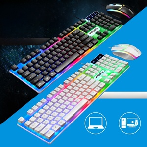 W01-W10 Mechanical <strong>Keyboard</strong> USB Wired <strong>Keyboard</strong> RGB rainbow Light for Gaming Computer 104keys Ergonomics Multimedia <strong>Keyboard</strong> Set - Product Image 2