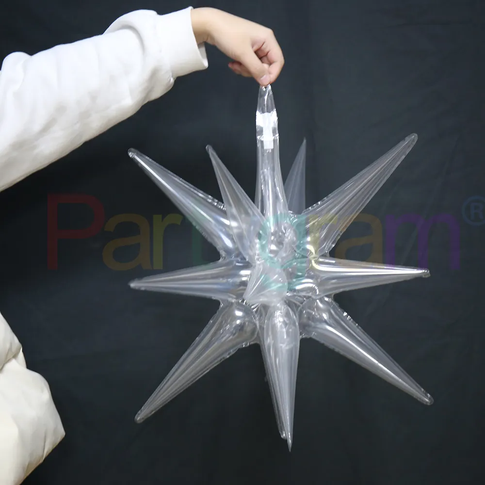 Mylar starburst Globos, ballon explosif en aluminium étoile magique or Rose