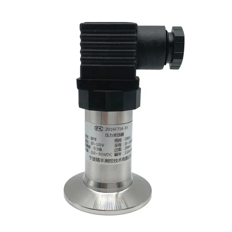Transmissor de pressão com montagem rápida, sensor de pressão e transmissor de nível líquido de alta temperatura 0-10kpa com três braçadeiras