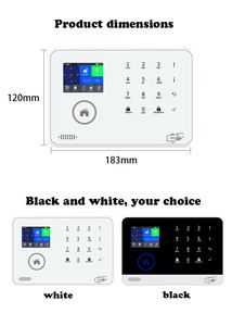 Alarma antirrobo Sistema de seguridad para el hogar Monitoreo con control remoto Seguridad inteligente para el hogar Inalámbrico Wi-Fi Red 4G Alarma antirrobo - Product Image 5
