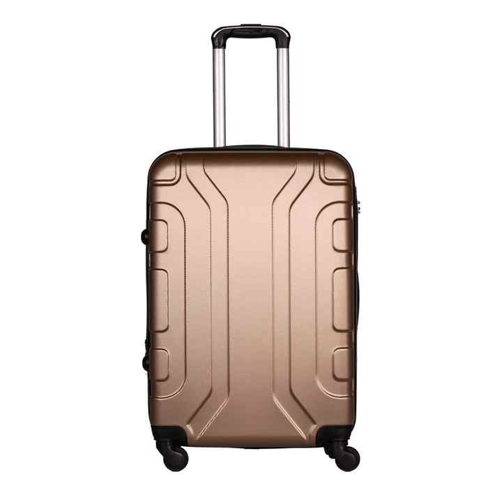 Custom Kit Malas 3pcs Hard Shell Carry on Rolling 360 Degree 4 Wheels Combination Lock Abs Travelling Suitcase Luggage Bag Set