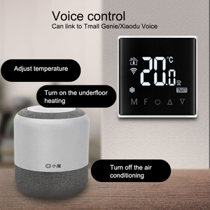 Sistema HVAC, aire acondicionado central, termostato inteligente, control de temperatura, LCD, con control de temperatura