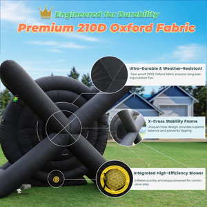 กระดานปาลูกดอกแบบเป่าลมสำหรับผู้ใหญ่สำหรับเด็กเกมกลางแจ้งเชิงพาณิชย์กระดานปาเป้าฟุตบอลเป่าลม - Product Image 6