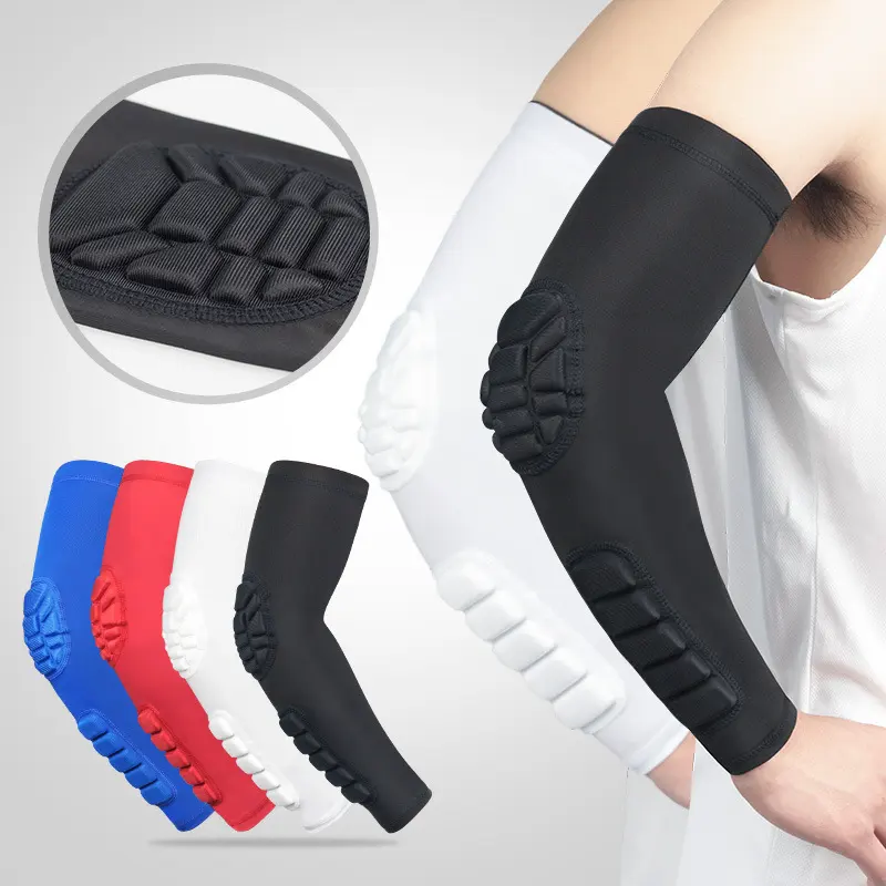 Customize High Quality Elastic Sports Elbow Sleeve Protective Men Athletic Compression Basketball Arm Sleeve