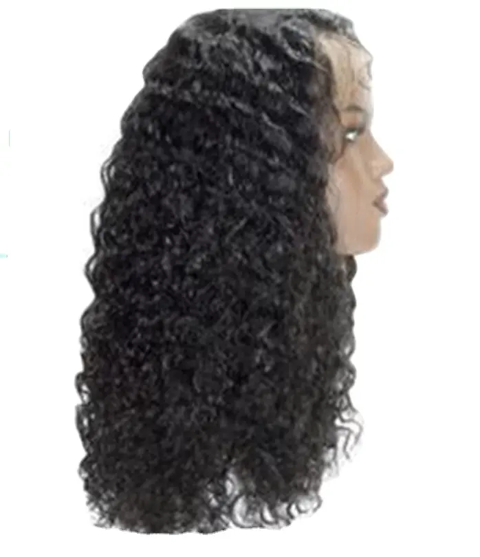 Peruca de cabelo humano encaracolado, peruca de cabelo humano cacheado afro, alta qualidade, índia, mulheres