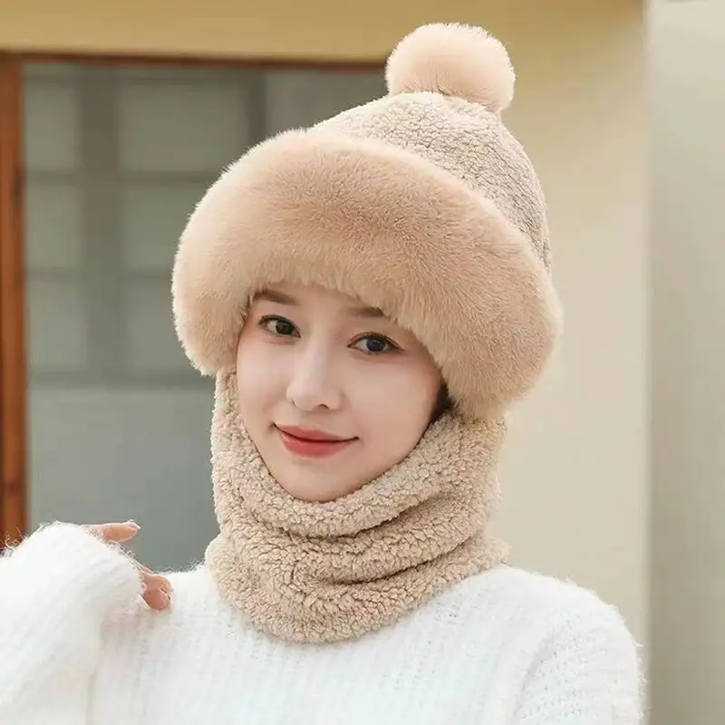 Thời trang mùa thu mùa đông dày sang trọng ấm hat phụ nữ lạnh bằng chứng Windproof tai bảo vệ khăn hat