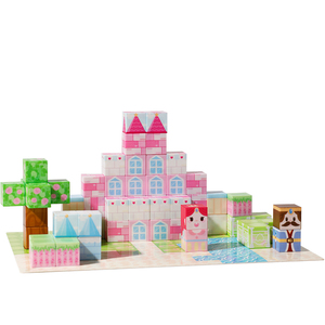Juego de rompecabezas de cubo de bloque magnético modelo 3D juguete educativo para niños hecho de plástico - Product Image 5