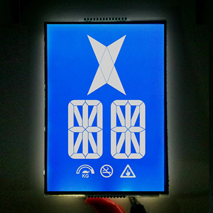 Anpassen des monochromen 7-Segment-LCD-Anzeigemoduls STN Negative Trans missive Blue LCD Elevator Panel