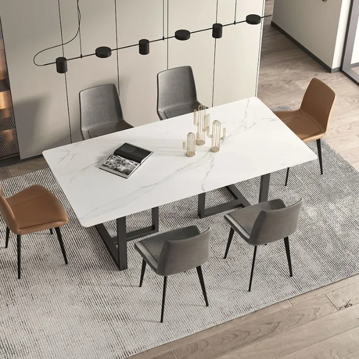 Tavoli a specchio Dinette di nuovo Design per tavolo da pranzo moderno a 6 posti in stile eventi