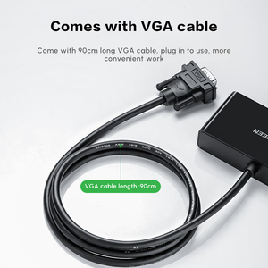 UGREEN <strong>VGA</strong> Male to 2Female Video Splitter <strong>VGA</strong> <strong>1</strong> in <strong>2</strong> Out Switch Support 1920*1440 @60HZ for PC TV Monitor - Product Image 3