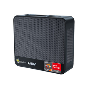 无风扇工业迷你电脑，配有AMD Ryzen 5500U双HDM视窗11 Beelink小型电脑，用于数字标牌和自动化