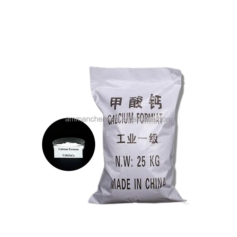 रासायनिक सामग्री 98% कैल्शियम फॉर्मेट पाउडर कैल्शियम फॉर्मेट कंक्रीट त्वरक सीमेंट निर्यात प्रतिस्पर्धी मूल्य के साथ चीन