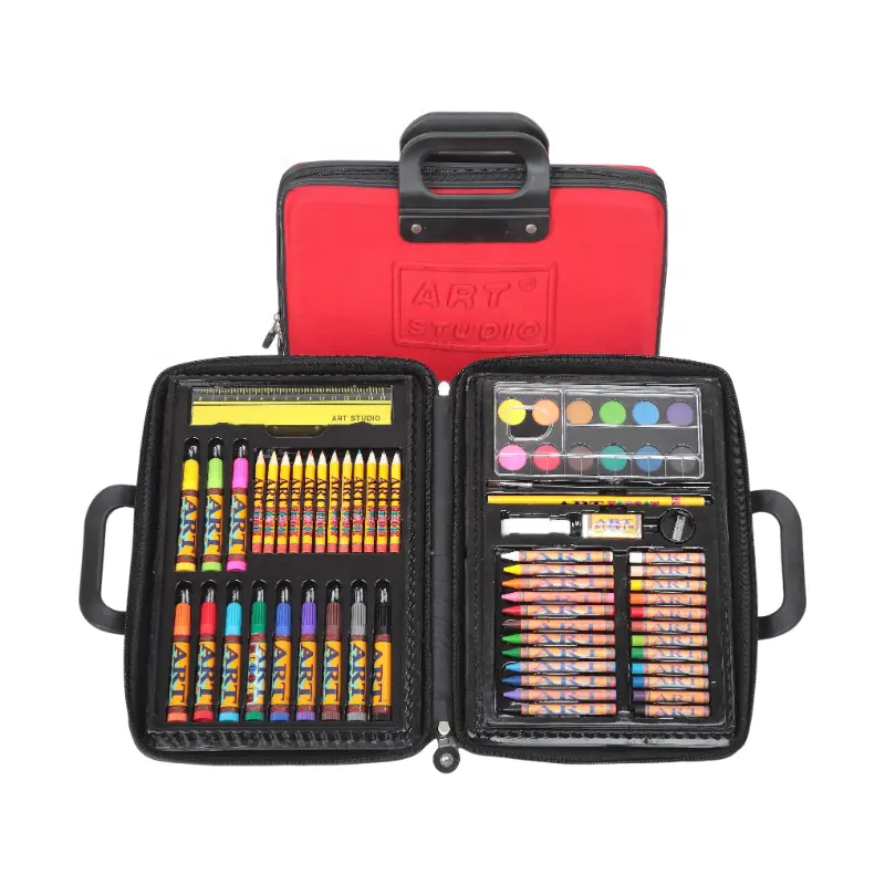 2024 68PCS Eva Bag Pencil Art Kit Set Dibujo Artista Pinturas de agua Juego de arte para venta al por mayor