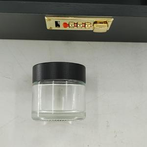 Şifreli kilit ile büyük bambu kutu, çıkarılabilir tepsi ve cam kavanoz ile Decorative dekoratif kutu ev kilitleme kutu seti, siyah - Product Image 6