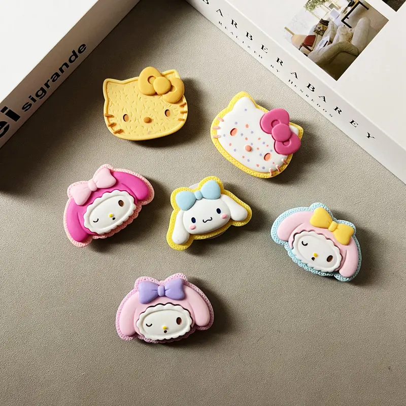 Nhựa Sanrio Điện Thoại Sáng Tạo Trường Hợp Chủ KT Dễ Thương Nhỏ Chủ Dính Điện Thoại Chủ