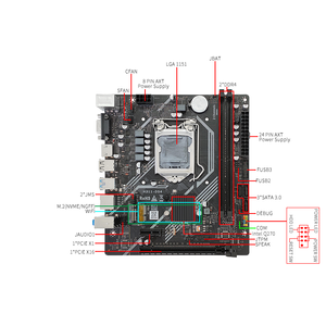 H311 DS4 V102 Q250 <span class=keywords><strong>Mainboard</strong></span> LGA1151 DDR4 PC Mẹ Ban S 6th 7th 8th thế hệ 9th Bo mạch chủ máy tính - Product Image 6