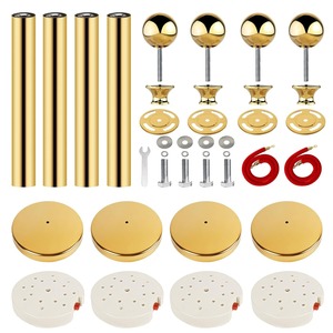 Vàng giao thông đứng thép không gỉ kiểm soát đám đông hàng đợi cực rào cản stanchions thảm đỏ cực cho giao thông rào cản & cảnh báo - Product Image 5