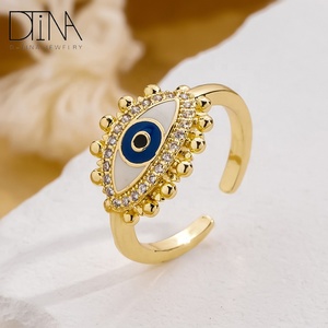 Fabrika marka-yeni tasarım şanslı zirkon göz küpe - Product Image 4