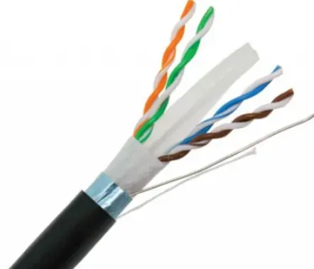 UTP Cat5e/CAT6/CAT6A kabel LAN Ethernet komputer berputar tanpa pelindung