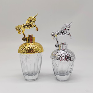 Homay Packaging 50ml 80ml clear Perfume Glass <strong>Bottle</strong> with <strong>unicorn</strong> Cap and Pump Sprayer for Cosmetic - Product Image 4