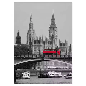 Hot bán khách sạn trang trí Poster London Big Ben đường phố phong cảnh HD hình ảnh in tường nghệ thuật đóng khung bức tranh vải - Product Image 2