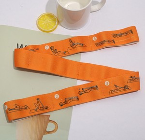 Banda elástica de yoga con número digital de 8 bucles personalizada, herramienta de entrenamiento de resistencia de baile y ejercicio multiauxiliar - Product Image 5