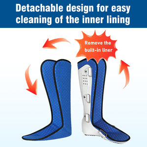 قابل للتعديل تنفس الدانتيل متابعة دعم الكاحل العظام استقرار هدفين للكسر التواء حماية إعادة التأهيل الكاحل - Product Image 3