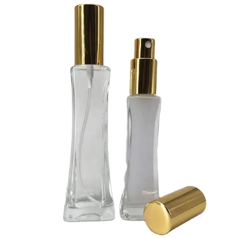 Botol Kaca Parfum 30Ml 50Ml Kosong dengan Semprotan dan Tutup Kabut