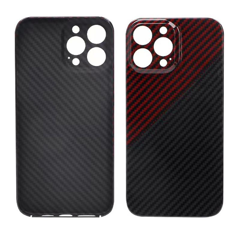 Rouge + noir brillant caméra plein protectio