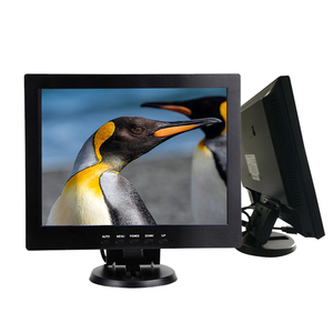 Monitor LCD TFT de 12 pulgadas con ENTRADA AV HD-MI, BNC, VGA, pantalla HD a Color con altavoz incorporado