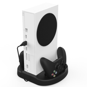 3つのUSBハブポート2コントローラー充電器ポート2冷却ファンを備えたXboxシリーズSゲームコンソール用の新しいスタンドドックステーション - Product Image 1