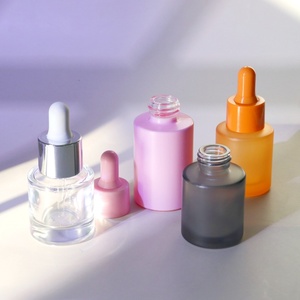Hot-bán 20ml 30ml Chai thủy tinh nhỏ giọt Có Nắp Đậy Mỹ phẩm mờ đầy màu sắc lass chai tinh dầu chai thủy tinh - Product Image 4